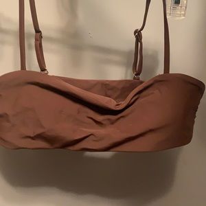 SHEIN Brown Bathing Suit Top